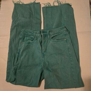 Old Navy Teal Wide Leg Jeans